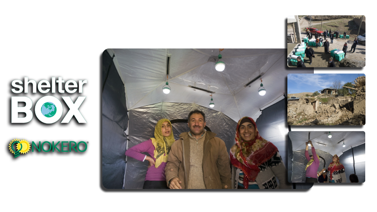 Nokero and ShelterBox in Turkey